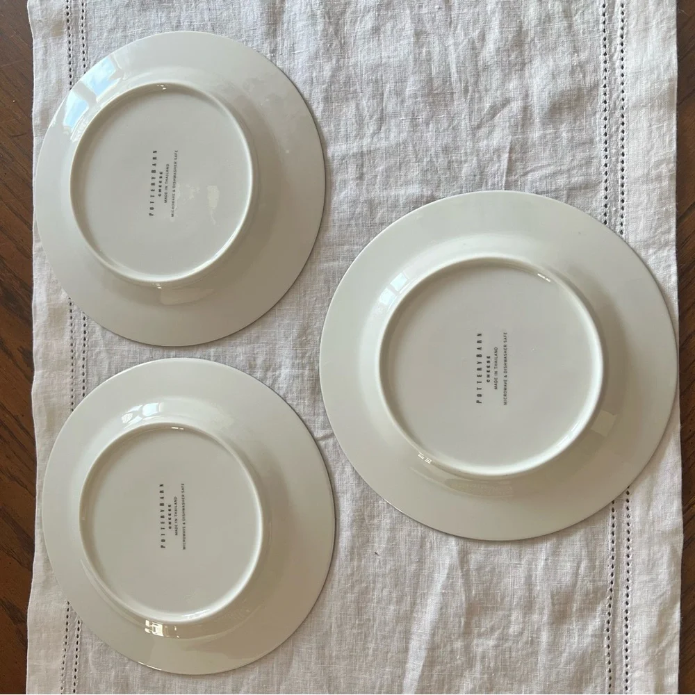 Pottery Barn Cheese Plates Set of 3